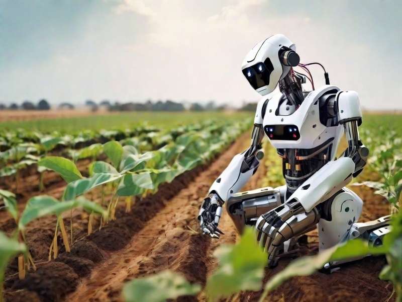 AI robot working in Agriculture